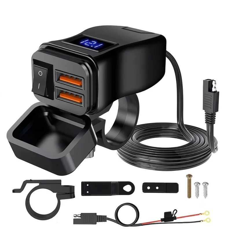 Cargador Doble Puerto USB Premium - accesorio para moto en Bogotá | RUTAS51
